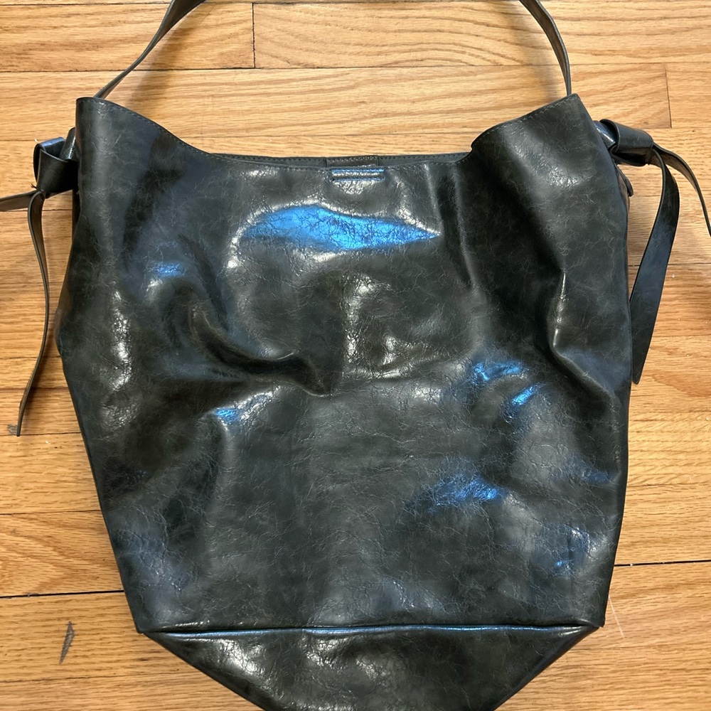 Anthropologie Vegan Leather Rowan Bag Olive Green